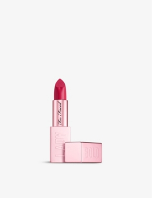 Shop Too Faced Lady Bold Em-power Pigment Cream Lipstick 4g In Rebel