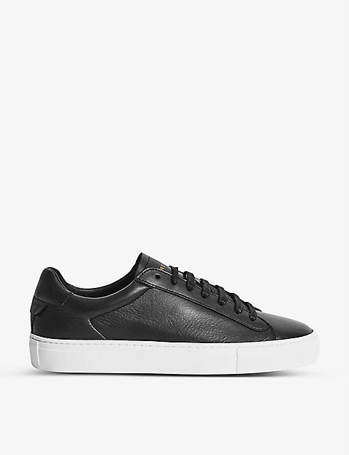 REISS: Finley suede low-top trainers