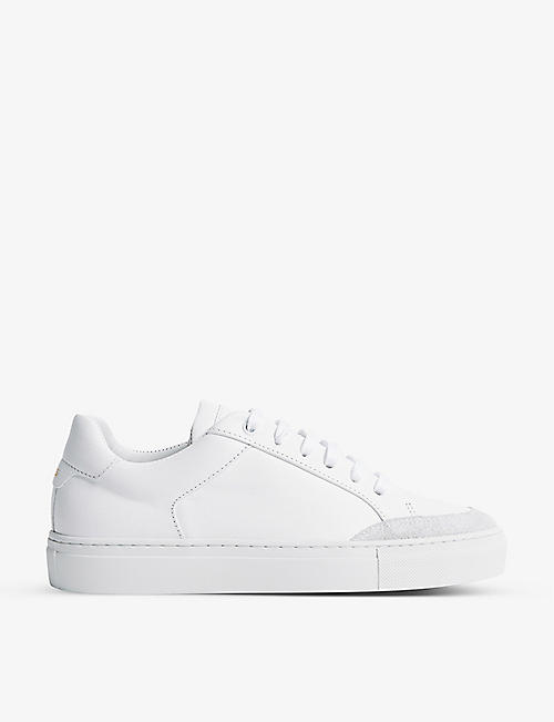 REISS: Ashley leather low-top trainers