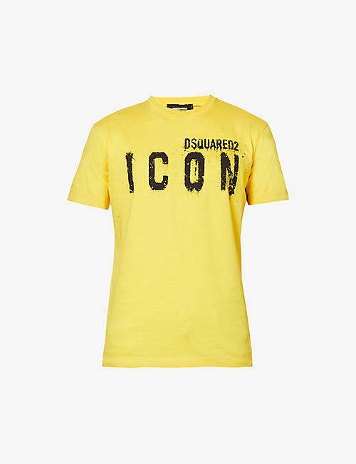 DSQUARED2: Icon Spray logo-print cotton-jersey T-shirt