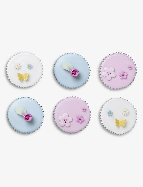FIONA CAIRNS: Language of Flowers cakes pack of six