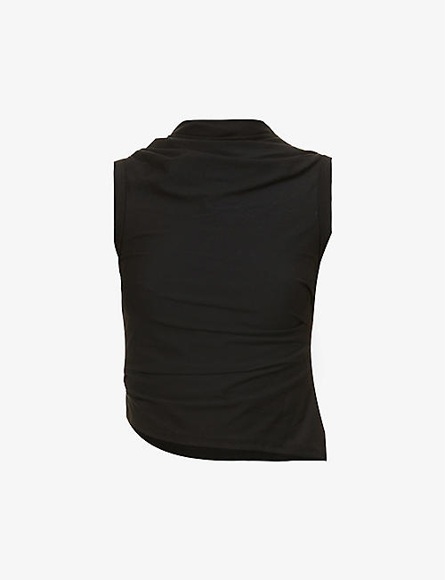 THE LINE BY K: Selma sleeveless stretch-cotton tank top