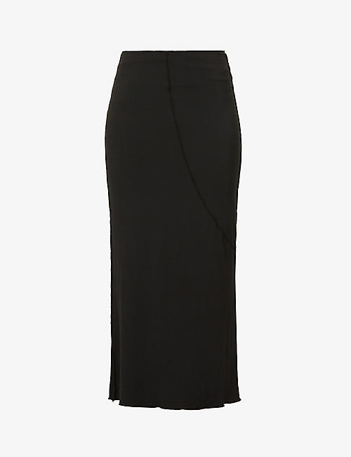 THE LINE BY K: Vana exposed-seam stretch-jersey maxi skirt
