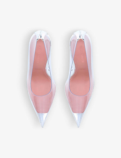 Selfridges & Co Women Shoes High Heels Wedges Wedge Pumps Ane Glass PVC wedge courts 