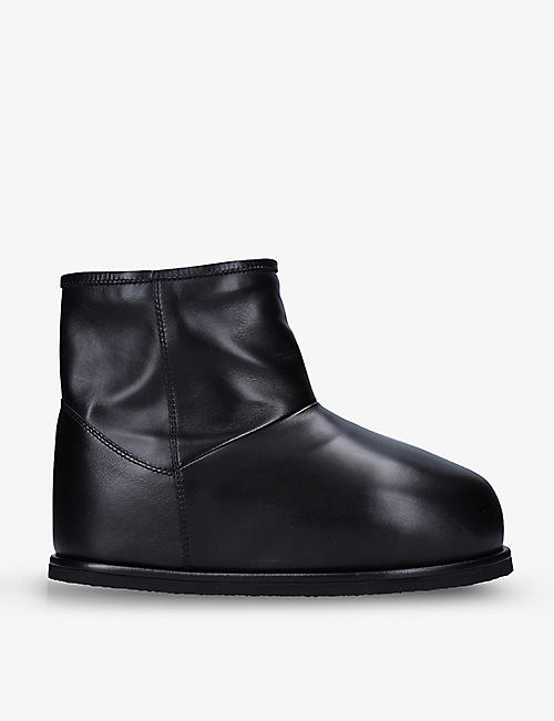 AMINA MUADDI: Heidi shearling-lined leather boots