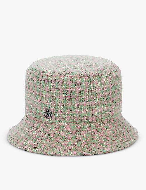 MAISON MICHEL: Jason mohair-blend tweed bucket hat