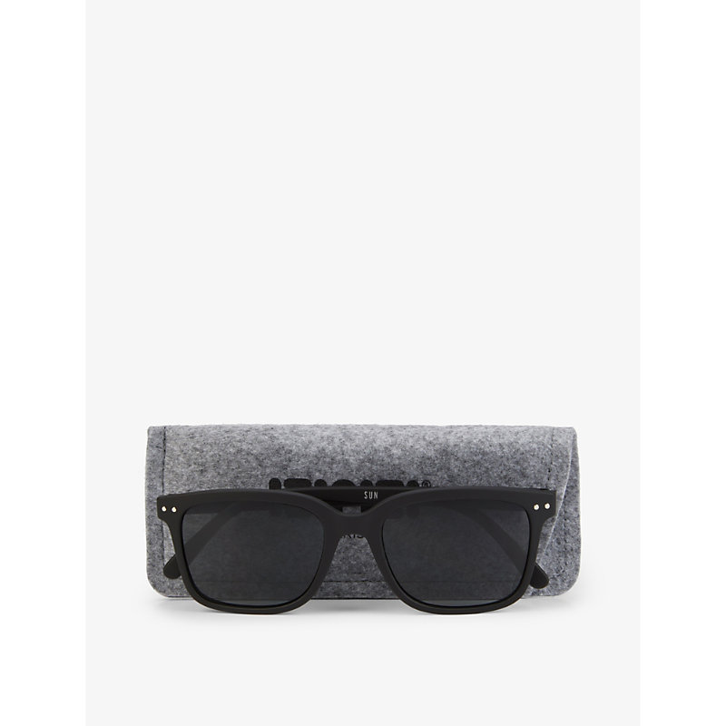 Shop Izipizi Slmslc01_00 #l Square-eye Acetate Sunglasses In Black