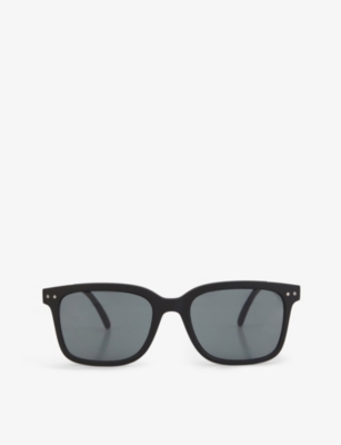 Izipizi Slmslc01_00 #l Square-eye Acetate Sunglasses In Black