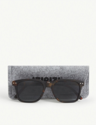 IZIPIZI: #L square-framed tortoise sunglasses
