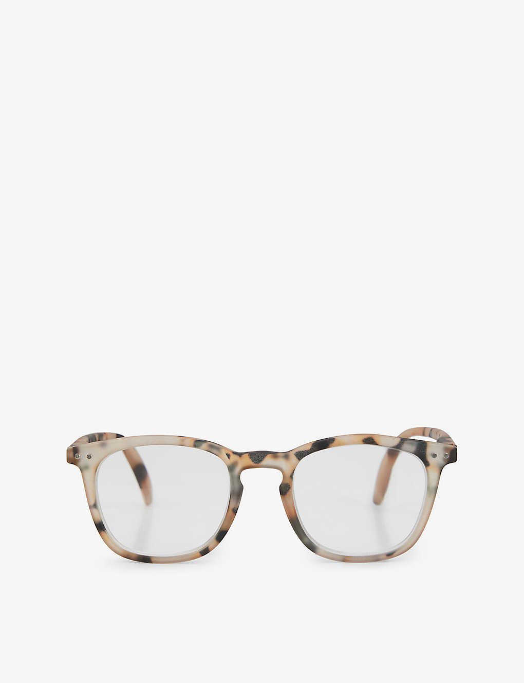Izipizi Letmesee #e Square-frame Reading Glasses +1.00 In Tan