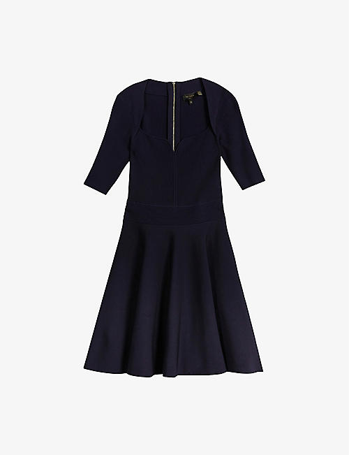 TED BAKER: Millly ribbed-knit dress