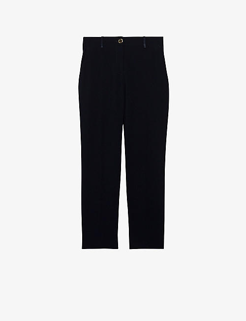 CLAUDIE PIERLOT: Poupin tailored mid-rise woven trousers