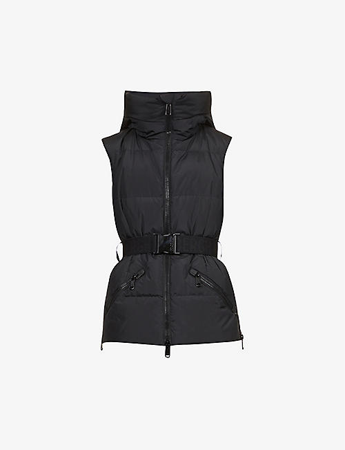 GOLDBERGH: Mae belted recycled-polyester and down gilet