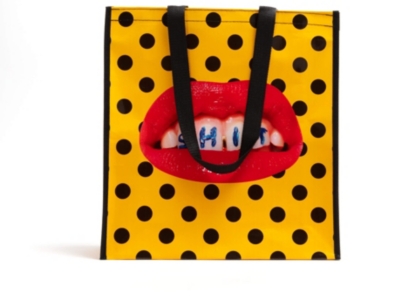 Seletti Wears Toiletpaper Sh*t Vinyl Shopping Bag