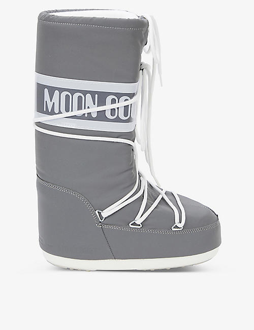 MOON BOOT: Classic lace-up woven snowboots