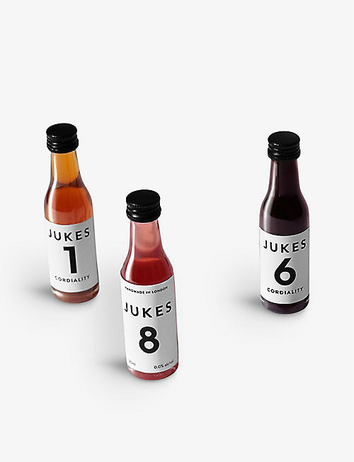 LOW & NO ALCOHOL: Jukes Cordialities tasting gift pack 9x30ml