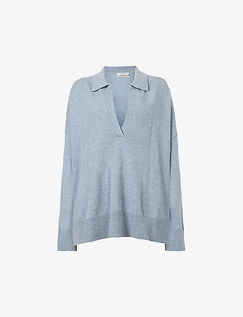 ALLSAINTS: Ollar recycled cashmere-blend polo