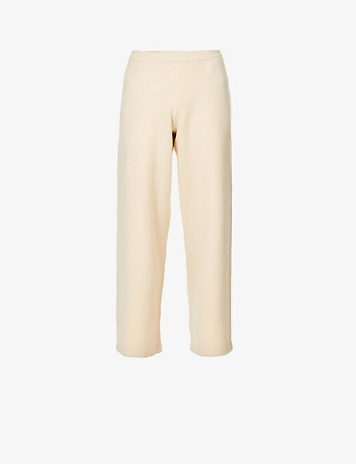 VINCE: Easy wool-blend high-rise wool-blend trousers