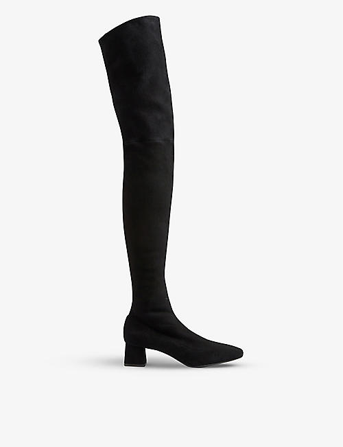 LK BENNETT: Daniela over-the-knee stretch-suede boots
