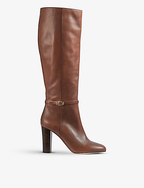 LK BENNETT: Morgan leather knee-high boots