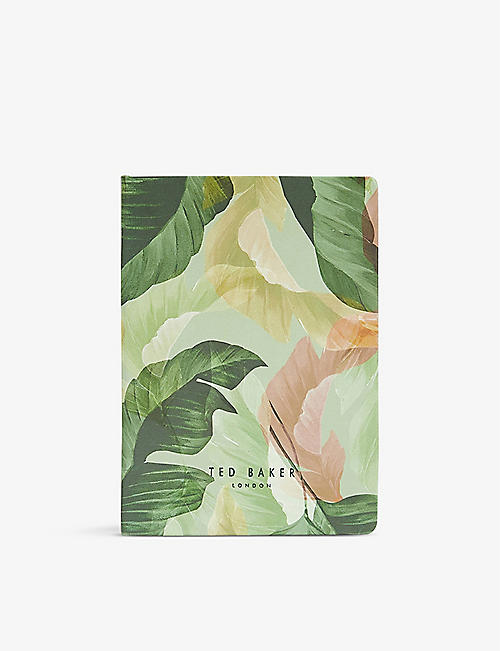 TED BAKER: A6 tropical-print paper notebook