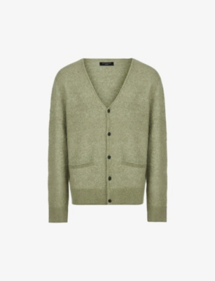 Allsaints Renn Relaxed-fit Wool And Alpaca-blend Cardigan