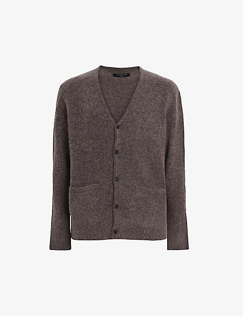 ALLSAINTS: Renn relaxed-fit wool and alpaca-blend cardigan