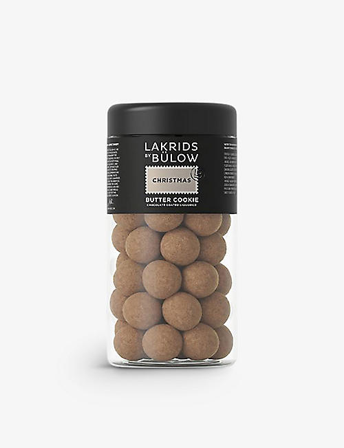 LAKRIDS BY BULOW: Christmas Butter Cookie chocolate-coated liquorice 295g