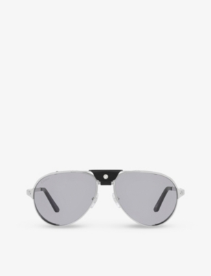 CARTIER CT0296S aviator frame metal sunglasses