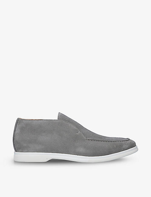 ELEVENTY: Slip-on suede ankle boots