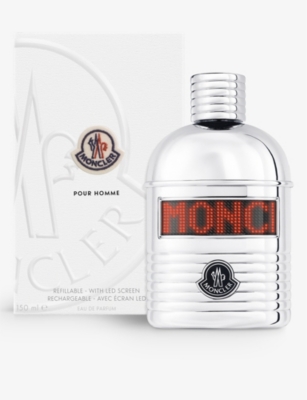 Shop Moncler Pour Homme Eau De Parfum With Led Digital Screen