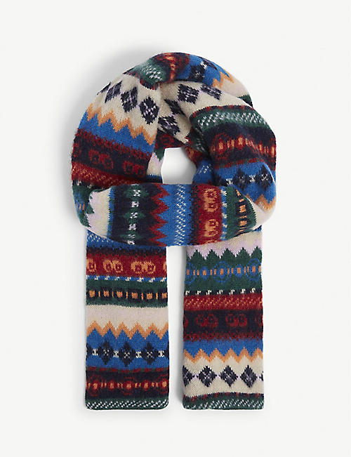 HOWLIN': Moscow Disco lambswool scarf