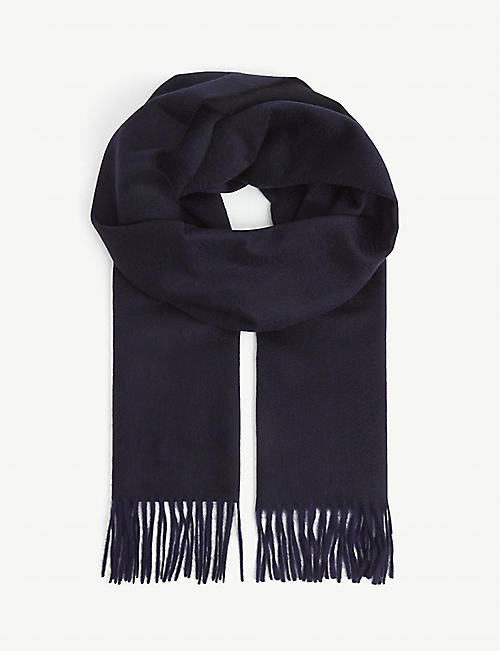 BEGG X CO: Rever fringed cashmere scarf
