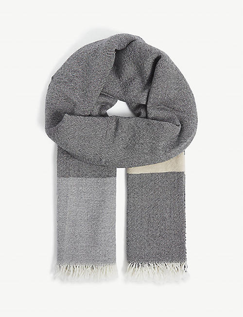 BEGG X CO: Holly checked cashmere scarf