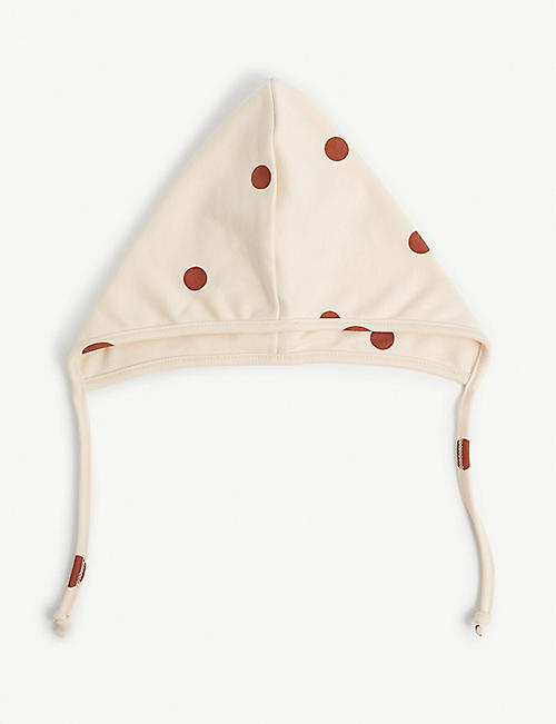 ORGANIC ZOO: Sunkiss polka-dot organic-cotton bonnet 0-12 months