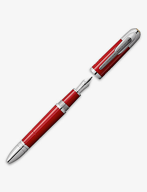 MONTBLANC: Great Characters Enzo Ferrari medium-nib resin fountain pen