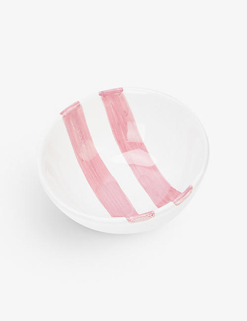 POPOLO: Striped ceramic bowl 10cm