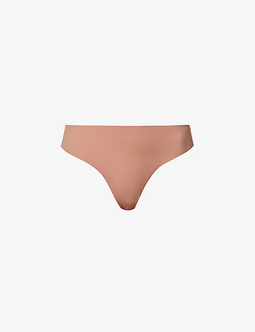 SKIMS: Free Cut mid-rise stretch-woven thong