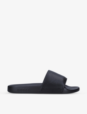 Gucci slide hot sale sandals fur