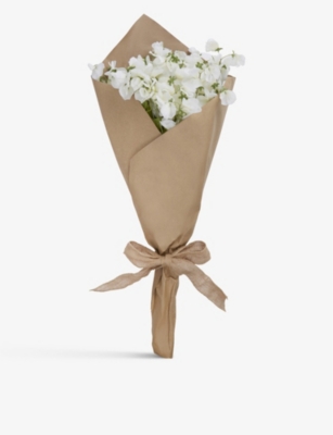 THE WHITE COMPANY: Sweet Pea hand-tied faux flowers 67cm