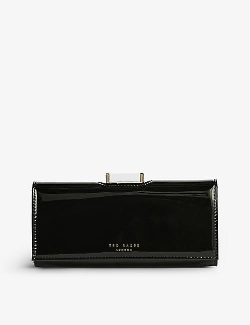 TED BAKER: Teana logo-print leather purse