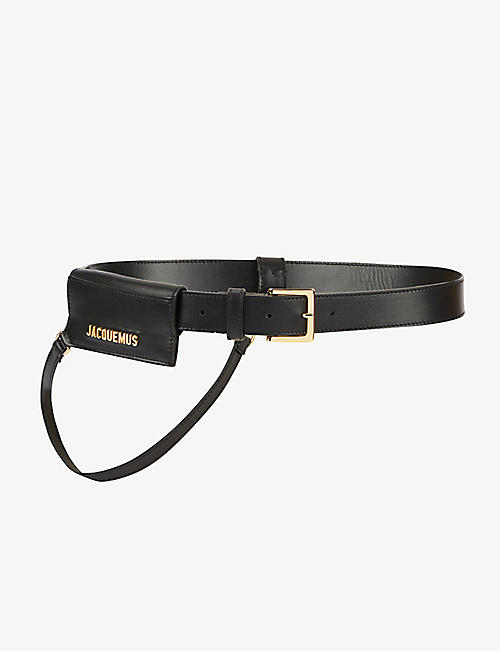 JACQUEMUS: La ceinture porte cartes leather belt bag