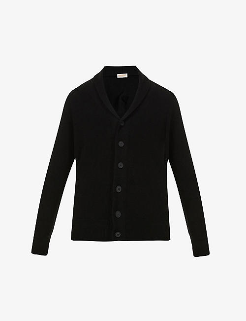 JOHN SMEDLEY: Cullen shawl-collar recycled-cashmere and wool-blend cardigan