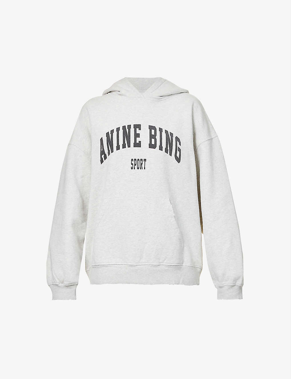 ANINE BING - Harvey logo-print cotton-jersey hoody | Selfridges.com