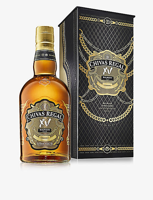 CHIVAS REGAL: Chivas Regal x Balmain limited-edition 15-year-old XV blended Scotch whisky 700ml