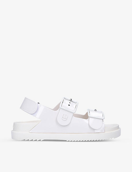 GUCCI: Isla logo-embossed rubber sandals