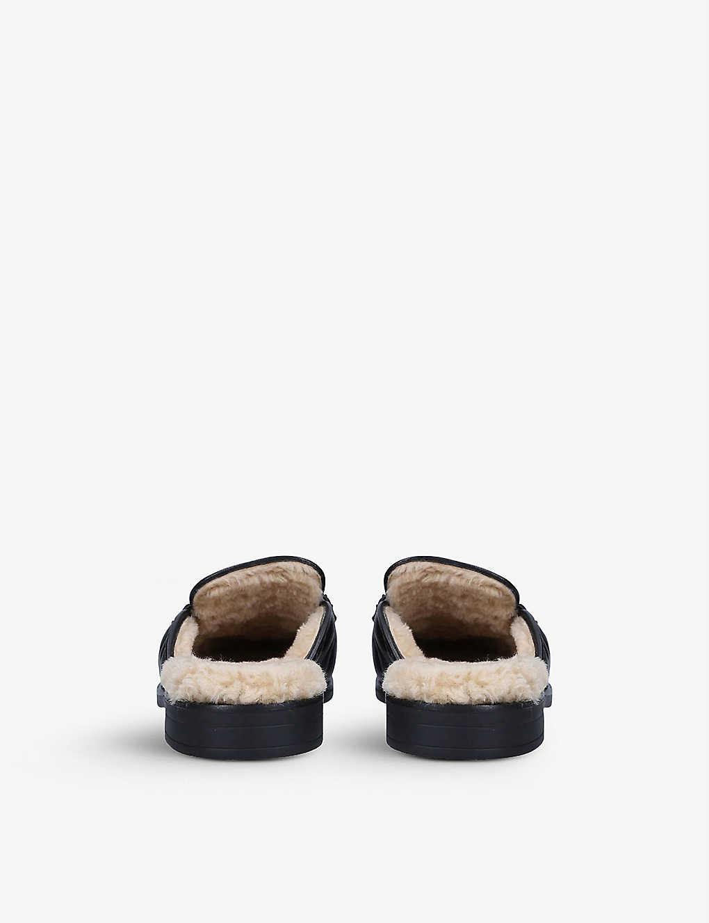 GUCCI Women's Marmont shearling-lined leather mules