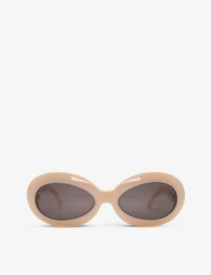 Pre-loved SL504-701 Fendi 90s round-frame acetate sunglasses