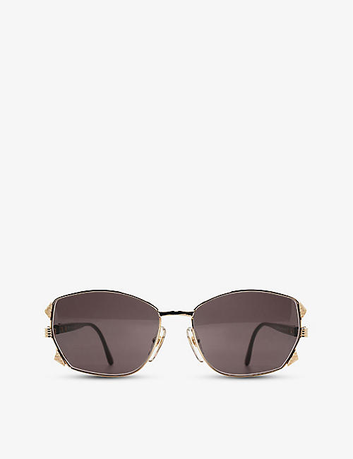 THE VINTAGE TRAP: Pre-Loved Dior 80s square-frame sunglasses