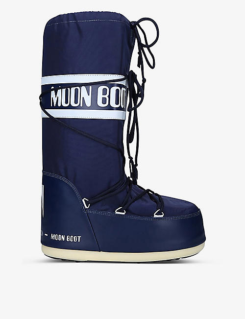 MOON BOOT: Icon 品牌标识尼龙雪地靴 